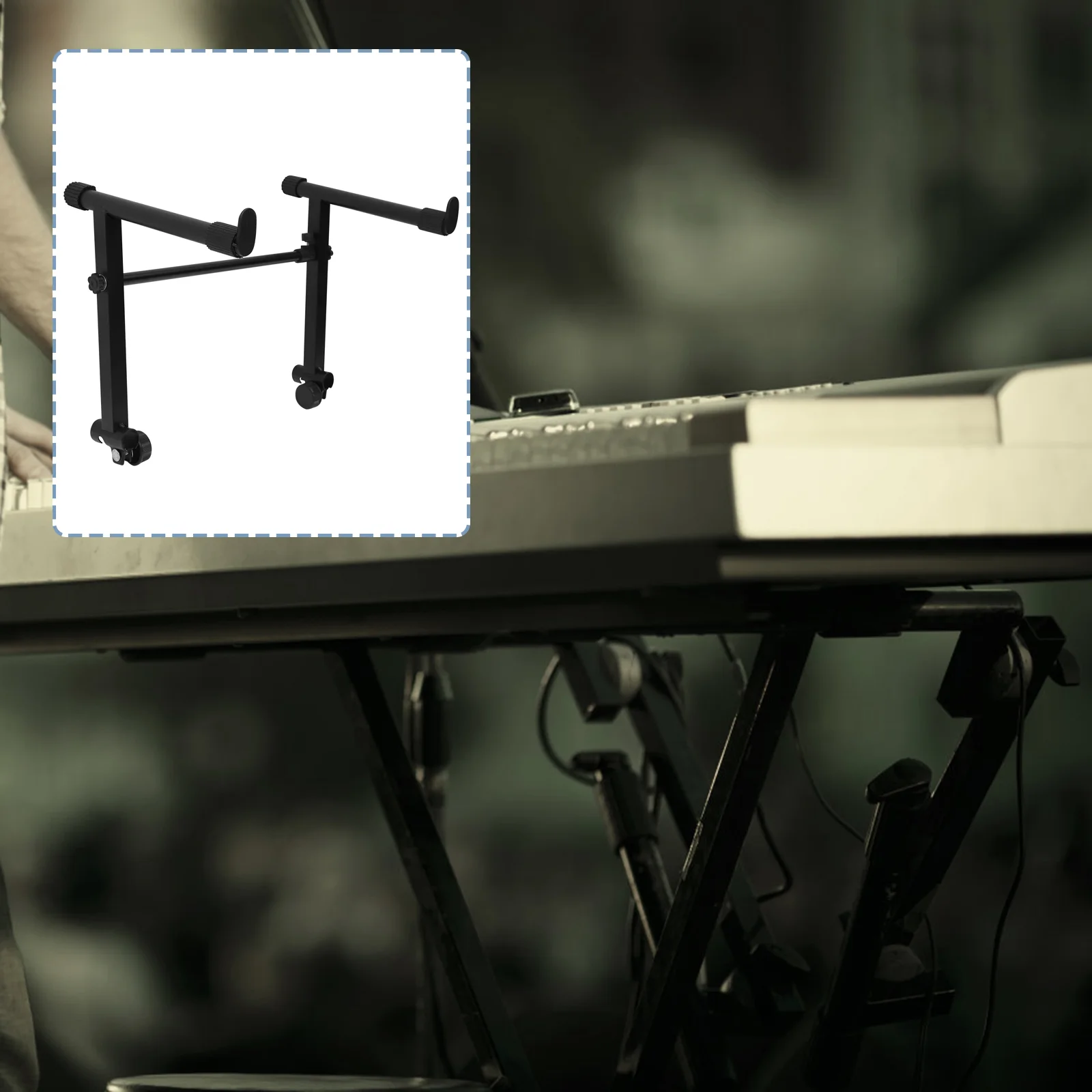 

Keyboard Stand Elevated Rack Instrument Placing Electric Organ Supporter Pianos