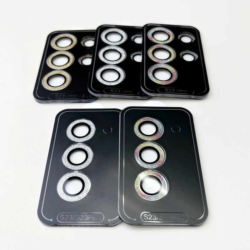 10pcs Glitter Diamond Lens Cover For Samsung S23 Ultra Camera Screen Protector Metal Lens Ring For Samsung S22 S23 Plus Caps