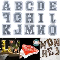 home decoration cake mold epoxy mould a to z letter silicone mold 6 inch large letter resin mold 3d capital alphabet