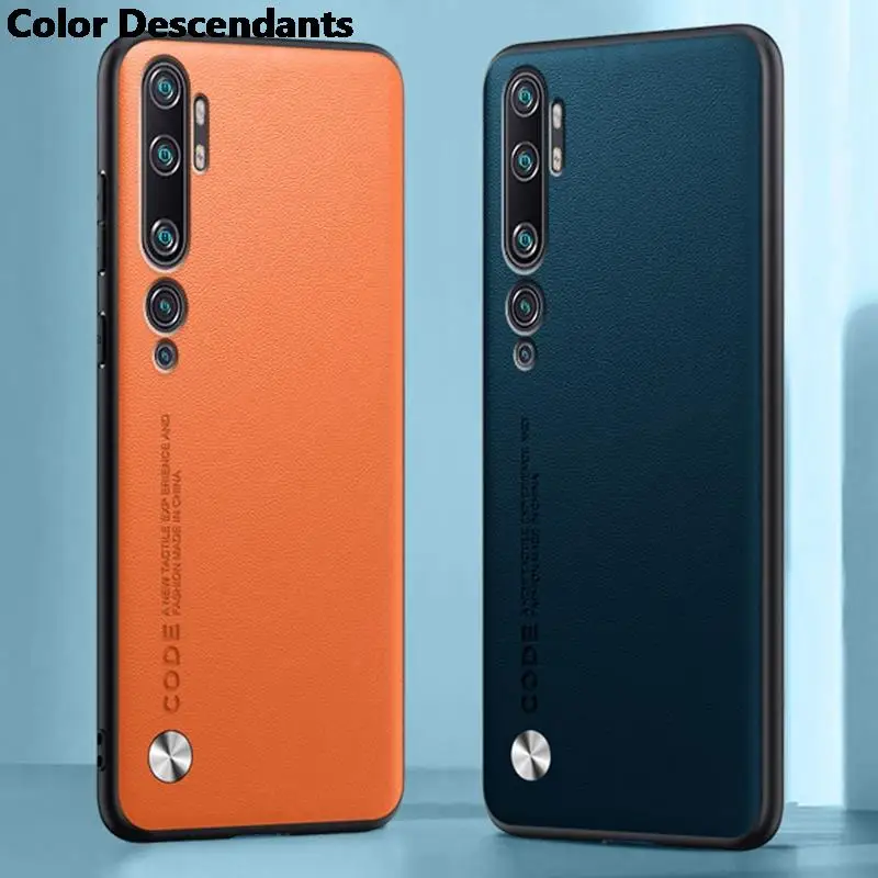 Роскошный чехол из искусственной кожи для Xiaomi Mi Note 10 Pro Note10 задняя крышка матовый