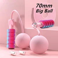 70mm weighted jump rope ball skipping rope sports rolling pin jump rope weighted exercise at home trainer slimming lose weight