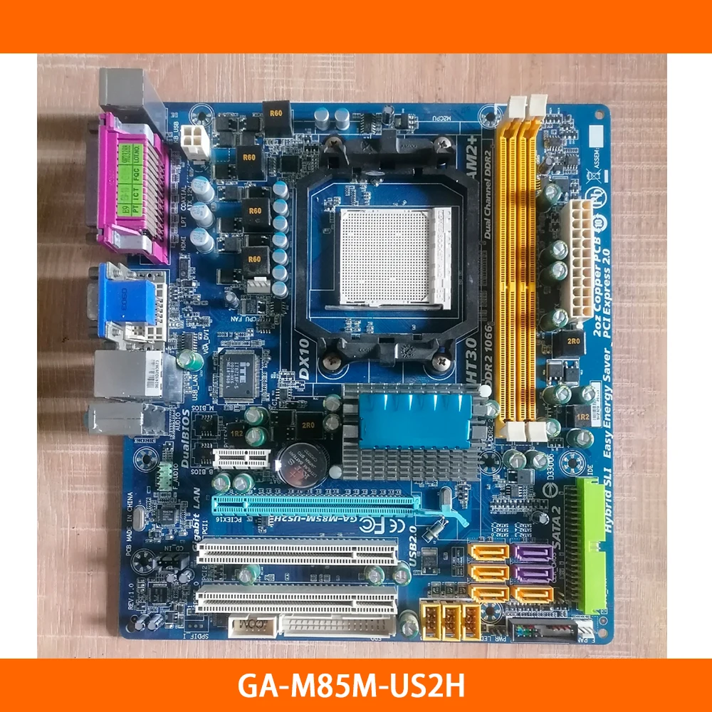 

Desktop Motherboard For Gigabyte For GA-M85M-US2H DDR2 8GB AM2/AM2+/AM3 100% Tested Fast Ship