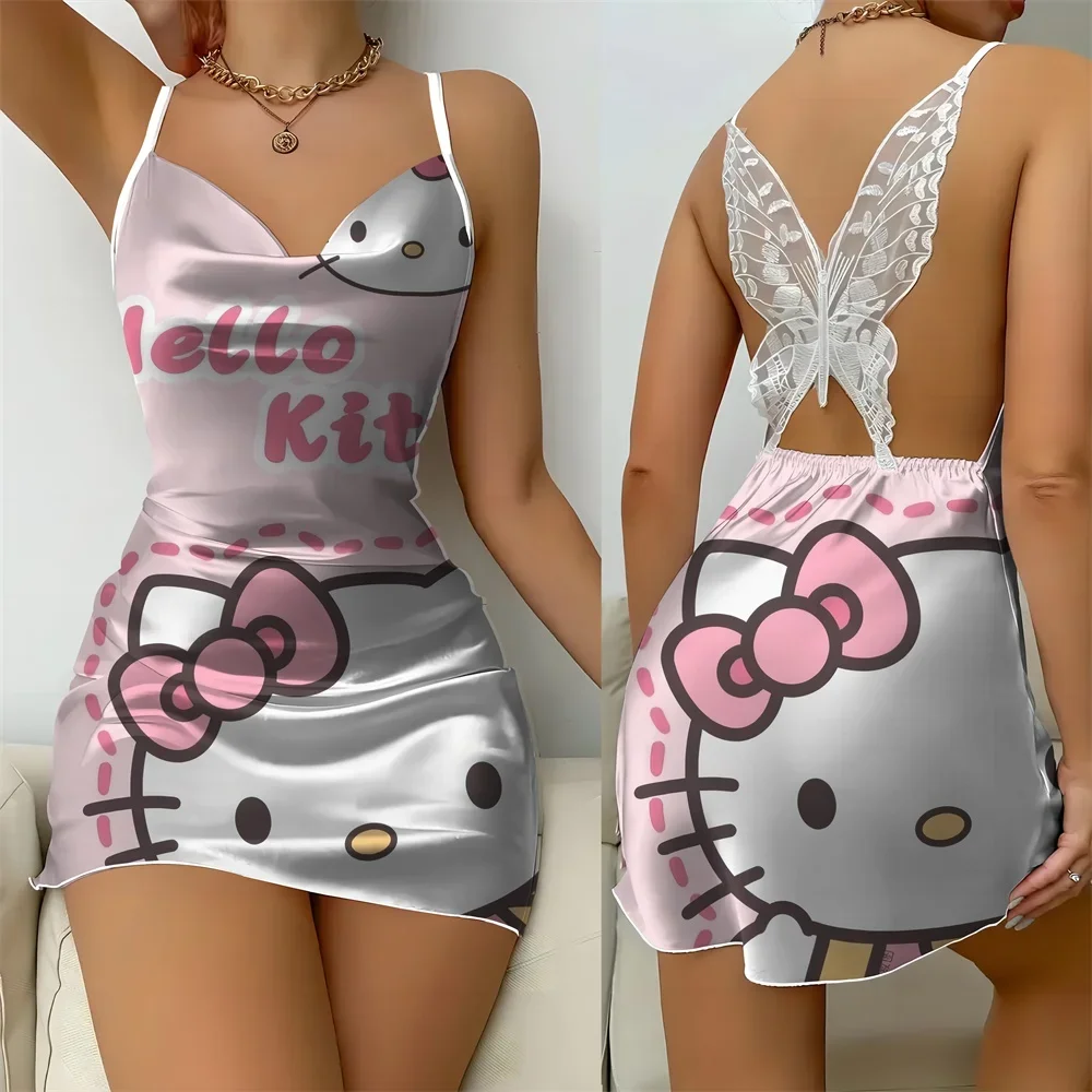 Повседневные женские платья пикантная одежда для сна женская ночная рубашка