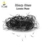 RUJADE 1 банка 300500 веер тонкие заостренные базовые готовые вееры объемные ресницы свободные Поклонники тонкий острый стержень Promade вееры для наращивания ресниц