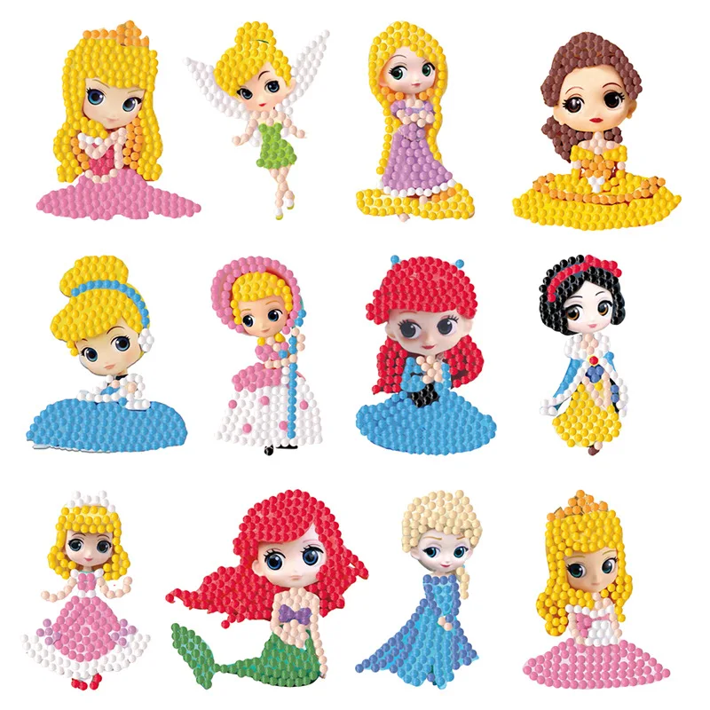 

5d Diamond Painting Stickers for Kids Food Ice Cream Pattern Diamond Art Mosaic Stickers By Numbers Kits for Children