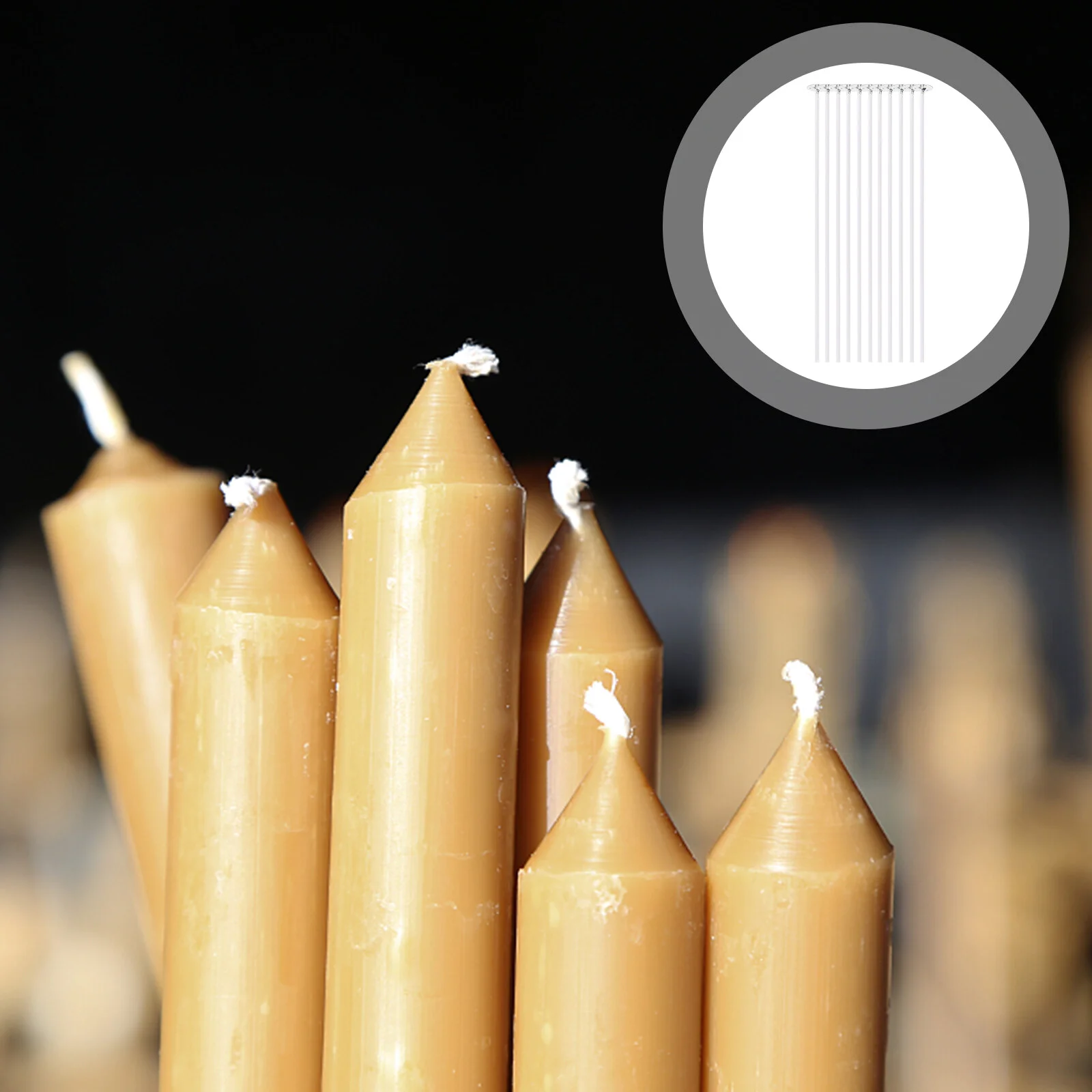 

100 Pcs Suite Wicks Making DIY Metal Base Cotton Candlemaking Multifunctional Supplies Butter