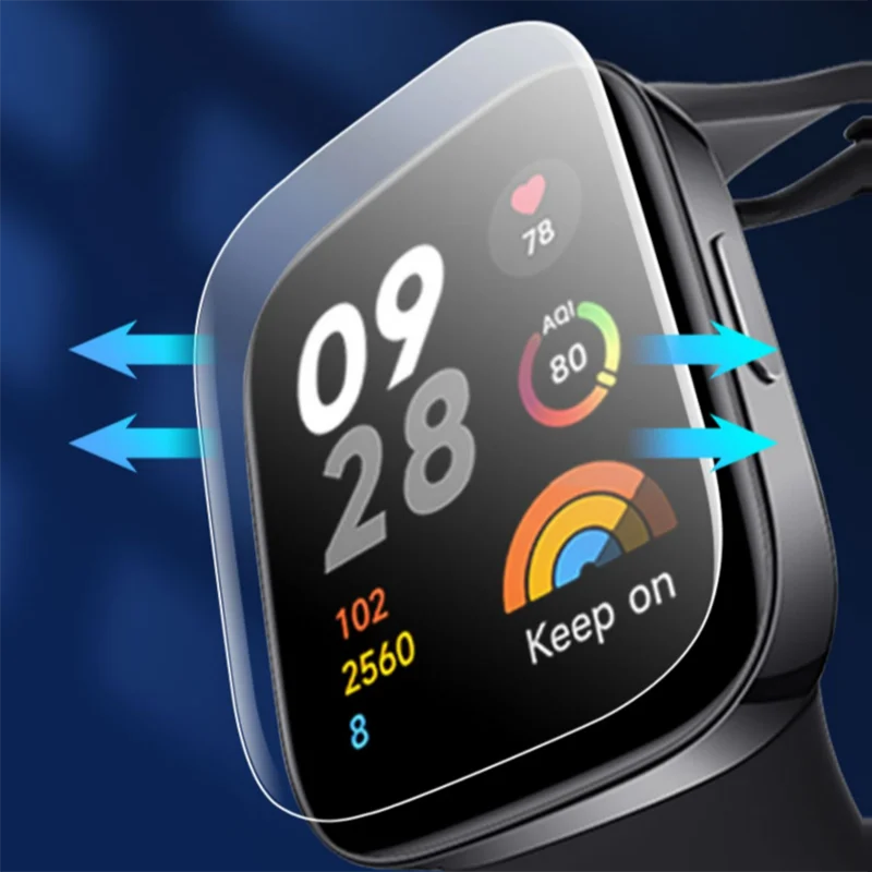 Фото Мягкая прозрачная защитная пленка из ТПУ для Xiaomi Redmi Watch 3/Mi Watch Lite 2, 5 шт., защитная крышка для смарт-часов POCO, аксессуары для смарт-часов №2