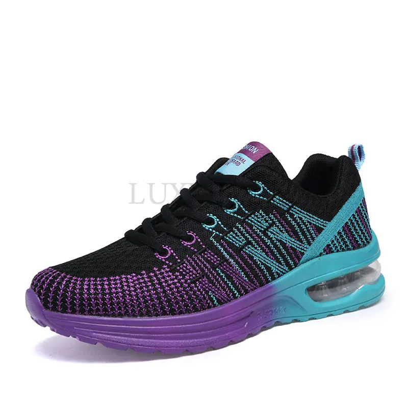 Casual  Running Shoes Air Cushion Breathable Male Mesh Sports Shoes Women Comfortable Athletic Trainers Soft Woman Sport Shoe
