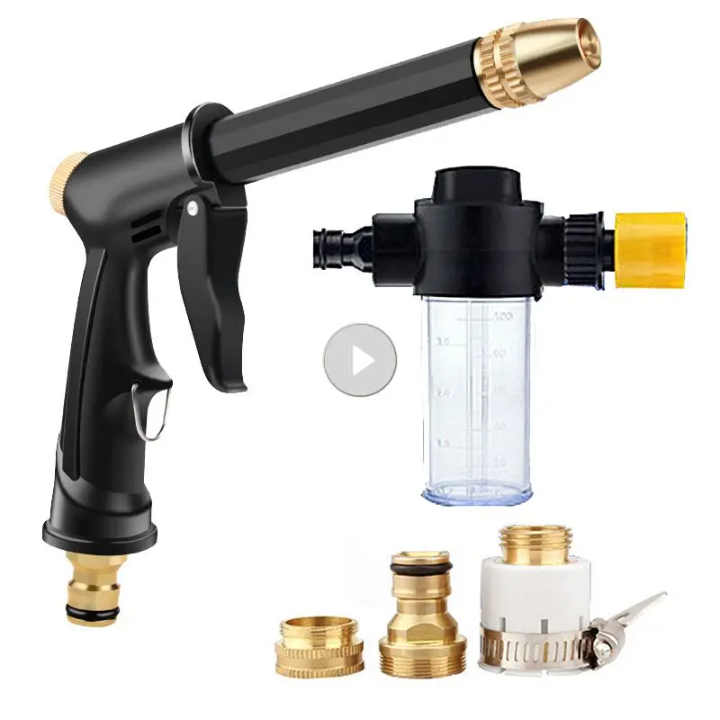 

Portable High Pressure Water Gun For Cleaning Car Sufficient Wash Machine Water Sprinkler Aluminum Sprayer Garden Water Guns