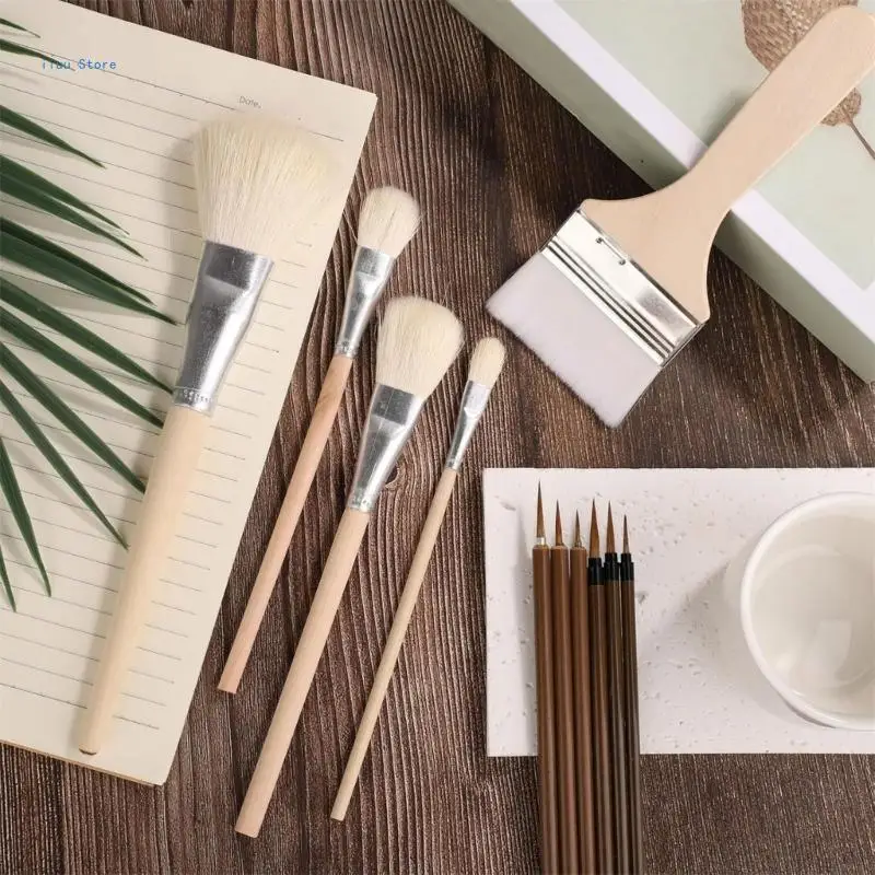 11x художественные кисти керамические акриловые для акварельной краски