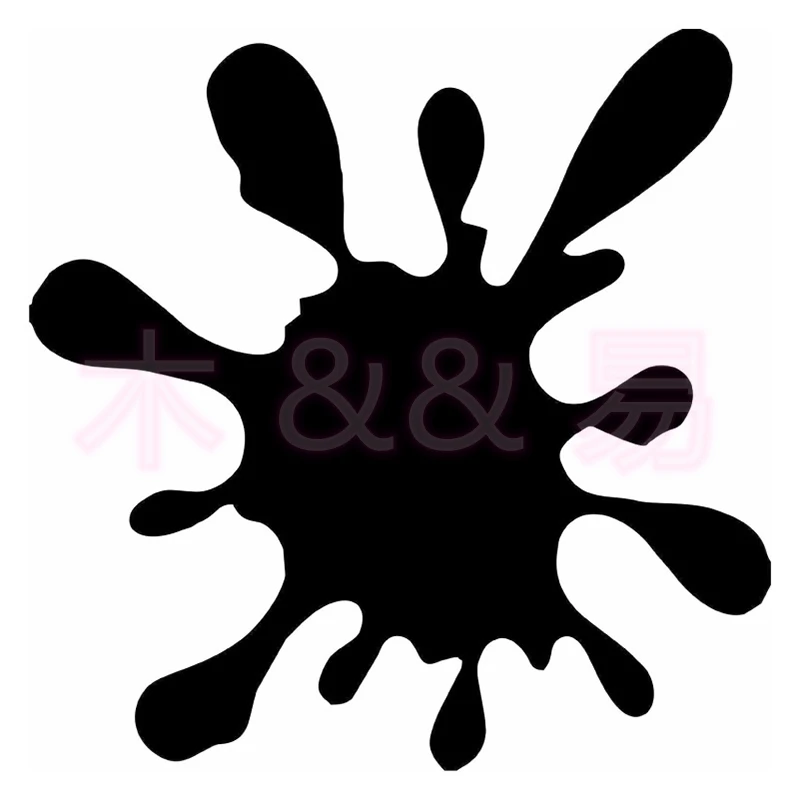 

Interesting Personality Color Picture Paint Stain Funny Scratch Occlusion Vinyl Decal Car Bumper Sticker Accessories PVC