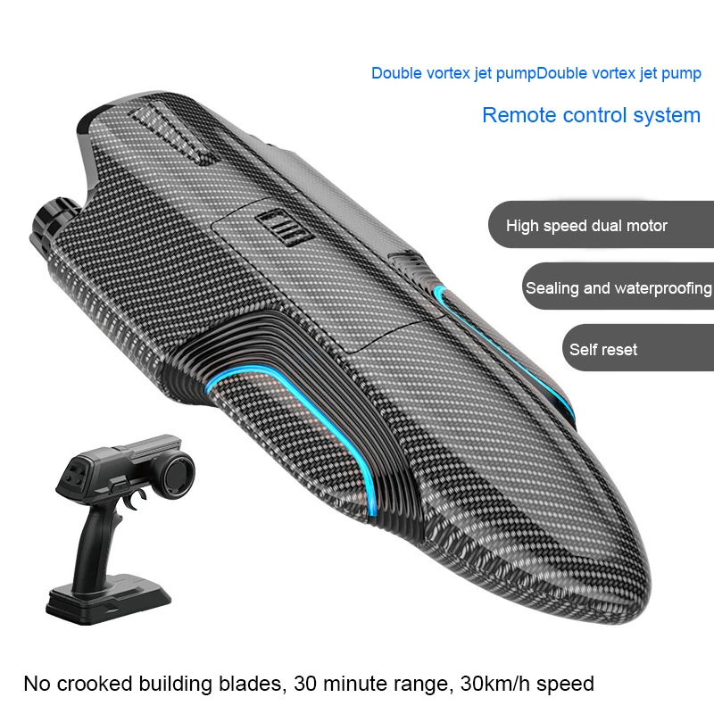 

30KM/H RC Boat 2.4 G Brushless Electric twin turbo High Speed Racing Speedboat Waterproof Yacht carbon Boat RC Electric Kid Toy