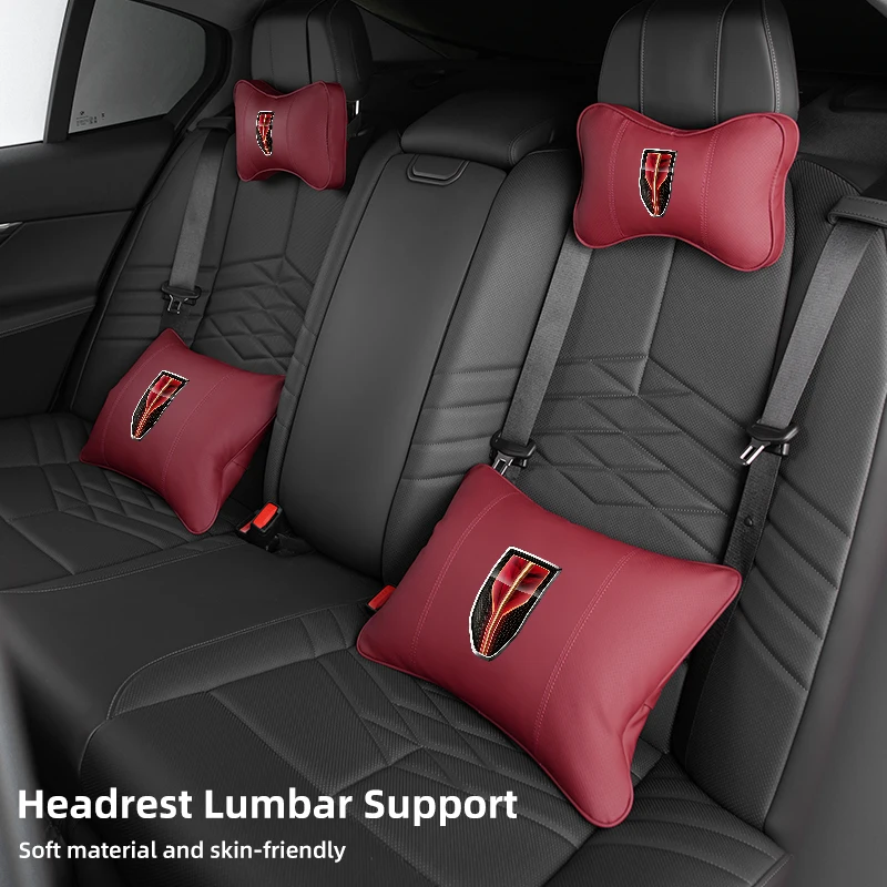 Car Accessories Seat Headrest Neck Pillow Lumbar Support For Hongqi H9 HS5 H5 H7 E-HS9 E115 HS7 LS7 2021 2022 2023
