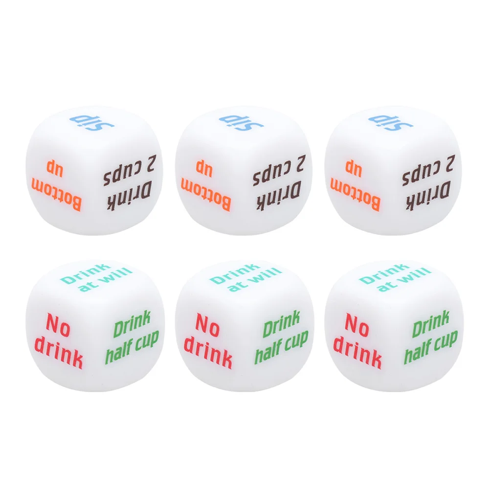 

12 шт., игральные кости для напитков