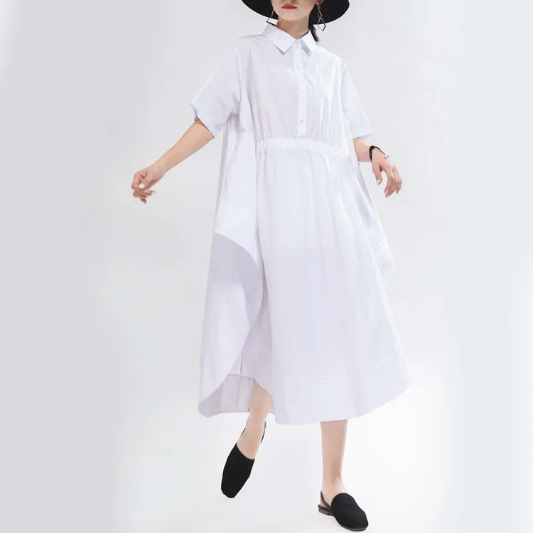 

Niche design women's 2023 new skirt large version loose mid-length world-weary dress summer 1338