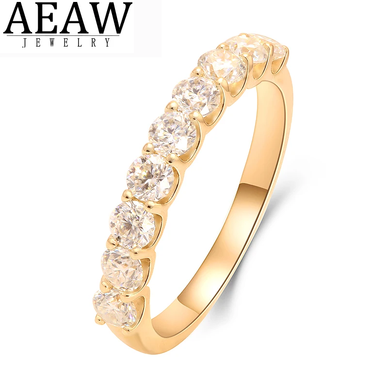 حقيقي مويسانيتي خاتم فخم 2.7ctw خاتم الماس النساء يتوهم خواتم الزفاف 14K مجوهرات من الذهب الأبيض