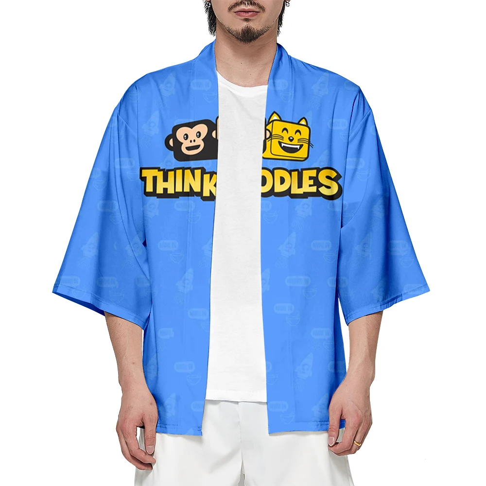 

Hot New Harajuku Anime Thinknoodles 3D Print Kimono summer Women/Men Summer Short Sleeve streetwear Game Kimono Clothes