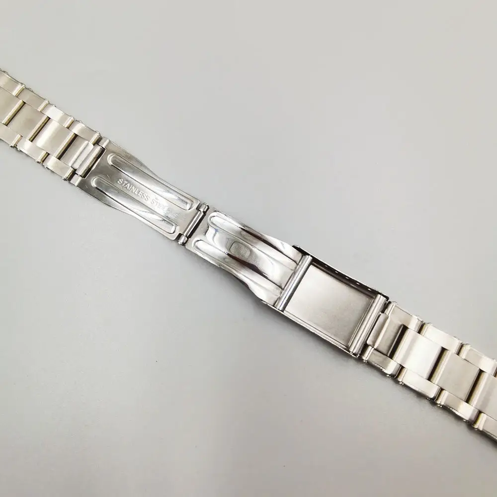 Luxury 19mm 20mm 316L Stainless Steel Rivet Curved End Screws Oyster Watch Band Strap Bracelet Fit For RLX Watch