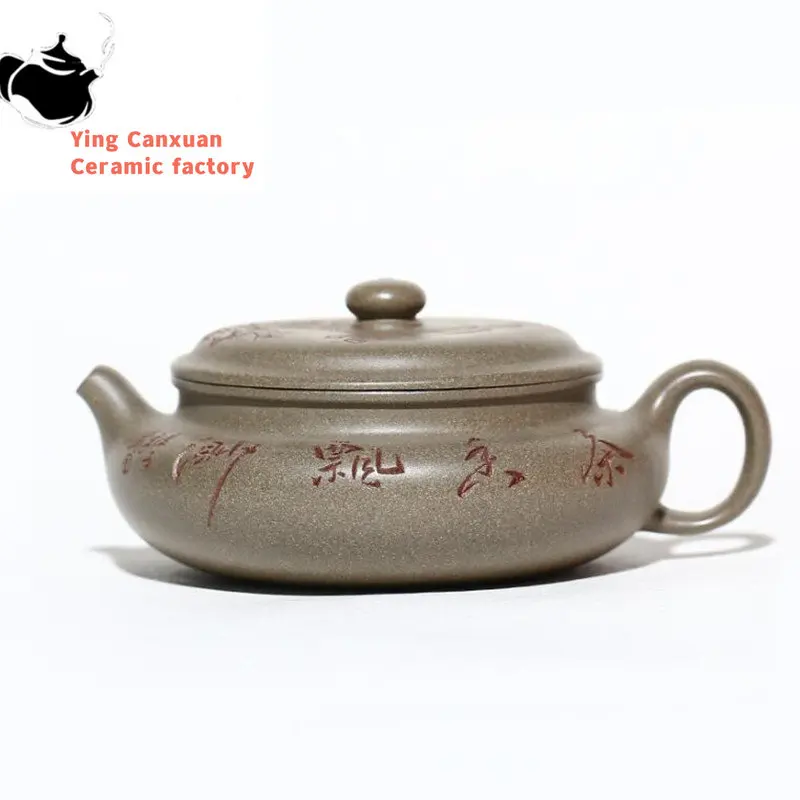 

Yixing Purple Clay Teapots Famous Handmade Tea Pot Raw Ore Grey Section Mud Kettle Chinese High-end Zisha Tea Set Teaware 160ml