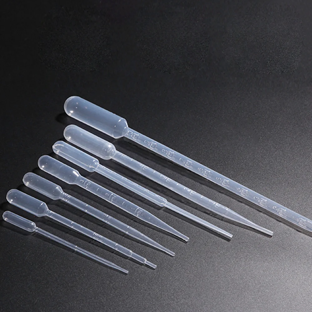 

1 Pack (100pcs) 1ML/2ML/3ML Plastic Disposable Graduated Transfer Pipettes Eye Dropper Set for Lab Experiment Supplies