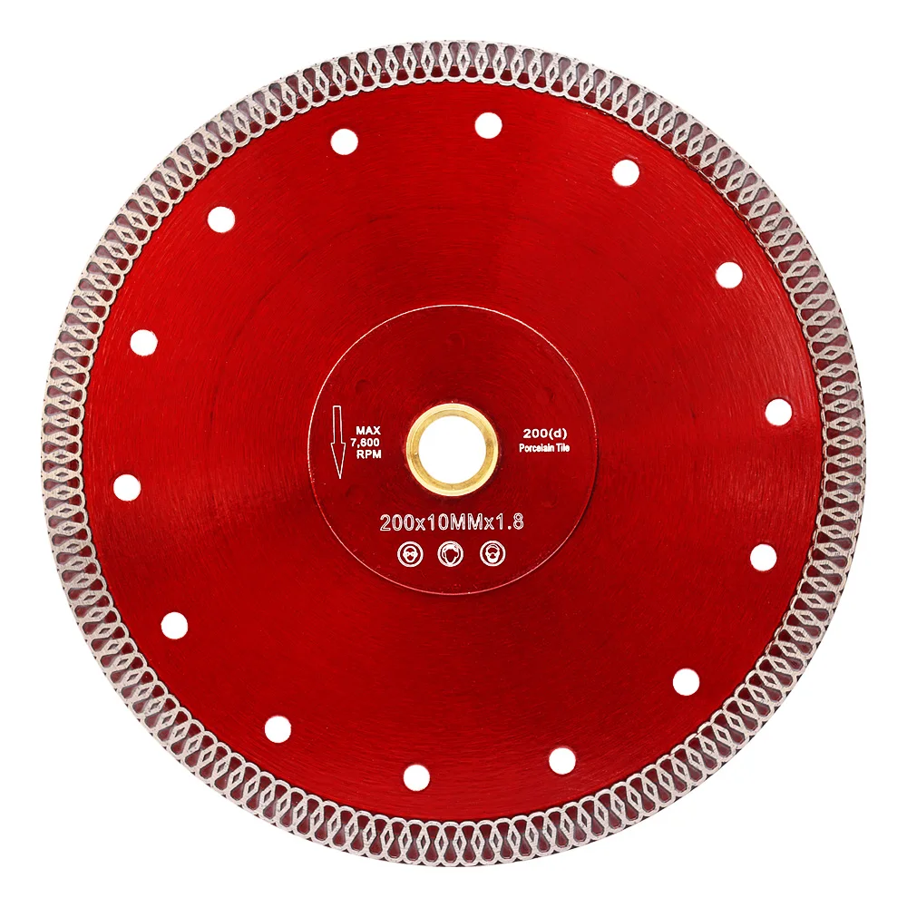 Бриллиантовые режущие диски, супертонкие, 8 дюймов, 200 мм, для гранитной, мраморной плитки, для угловой шлифовальной машины, алмазный режущий диск