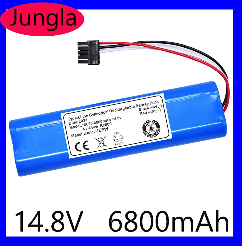 

100% Новый оригинальный 14,8 V 6800mah 18650 литиевый аккумулятор для VIOMI V2 Pro,VRVCLMB21B,STYJ02YM