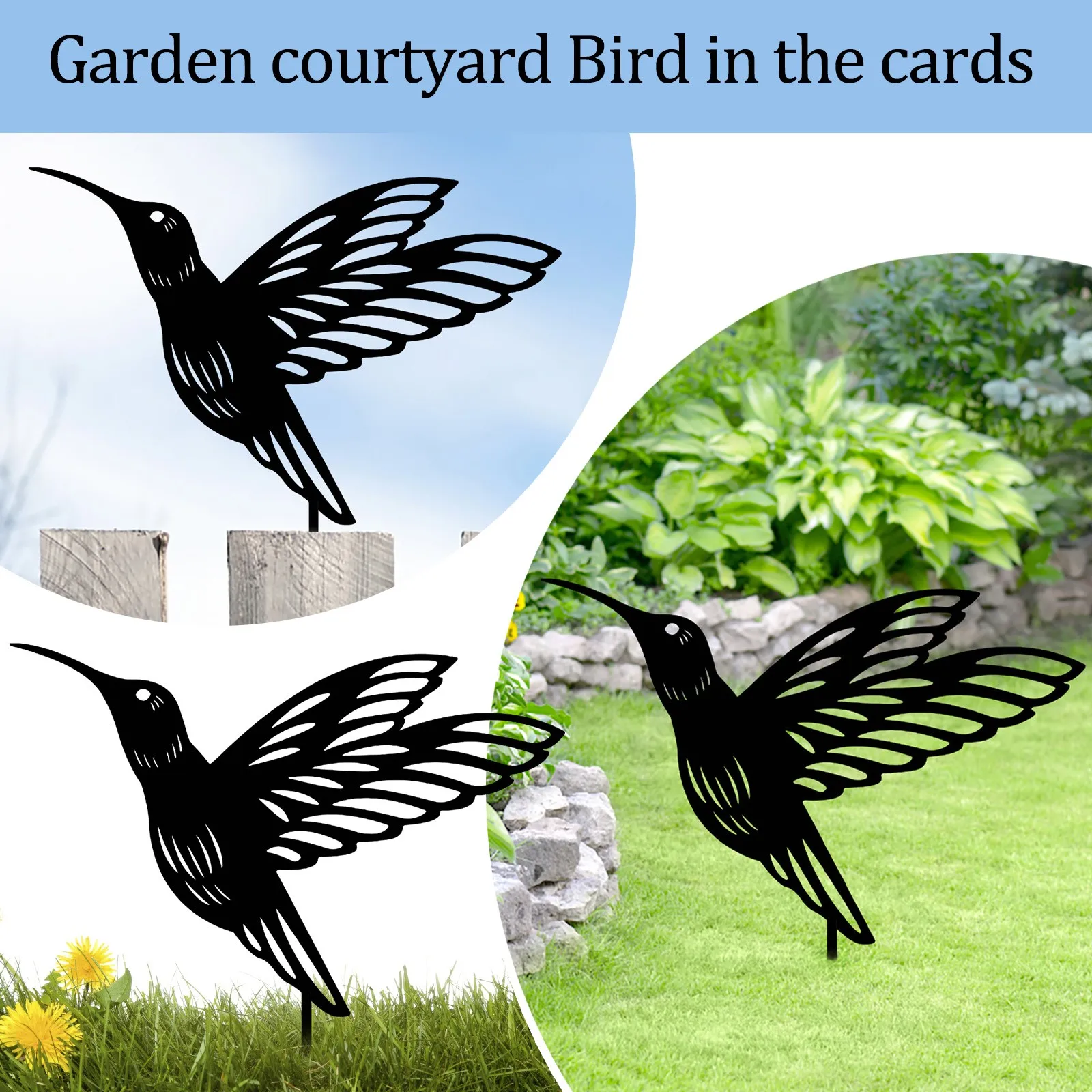 

Valentine's Day Cards for Kids Classroom Yard Lawn For Yard Metal Art Stake For Yard Decorative Animal Sign Stakes Bird Patio