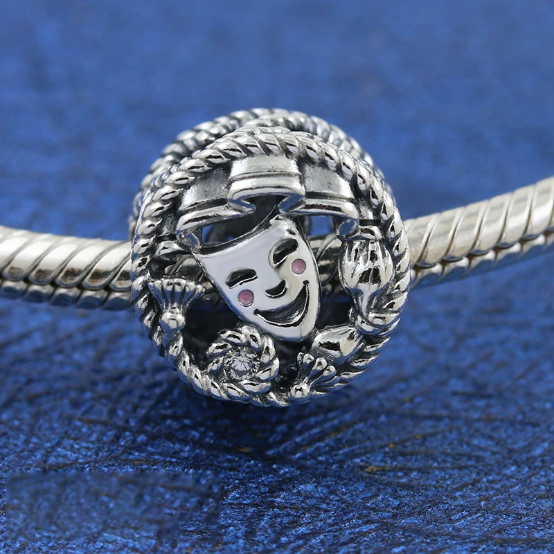 

Guaranteed Quality 925 Solid Silver Beads Comedy Tragedy Drama Masks Fit Pandora Charms Mybeboa Original Bracelet Women Jewelry