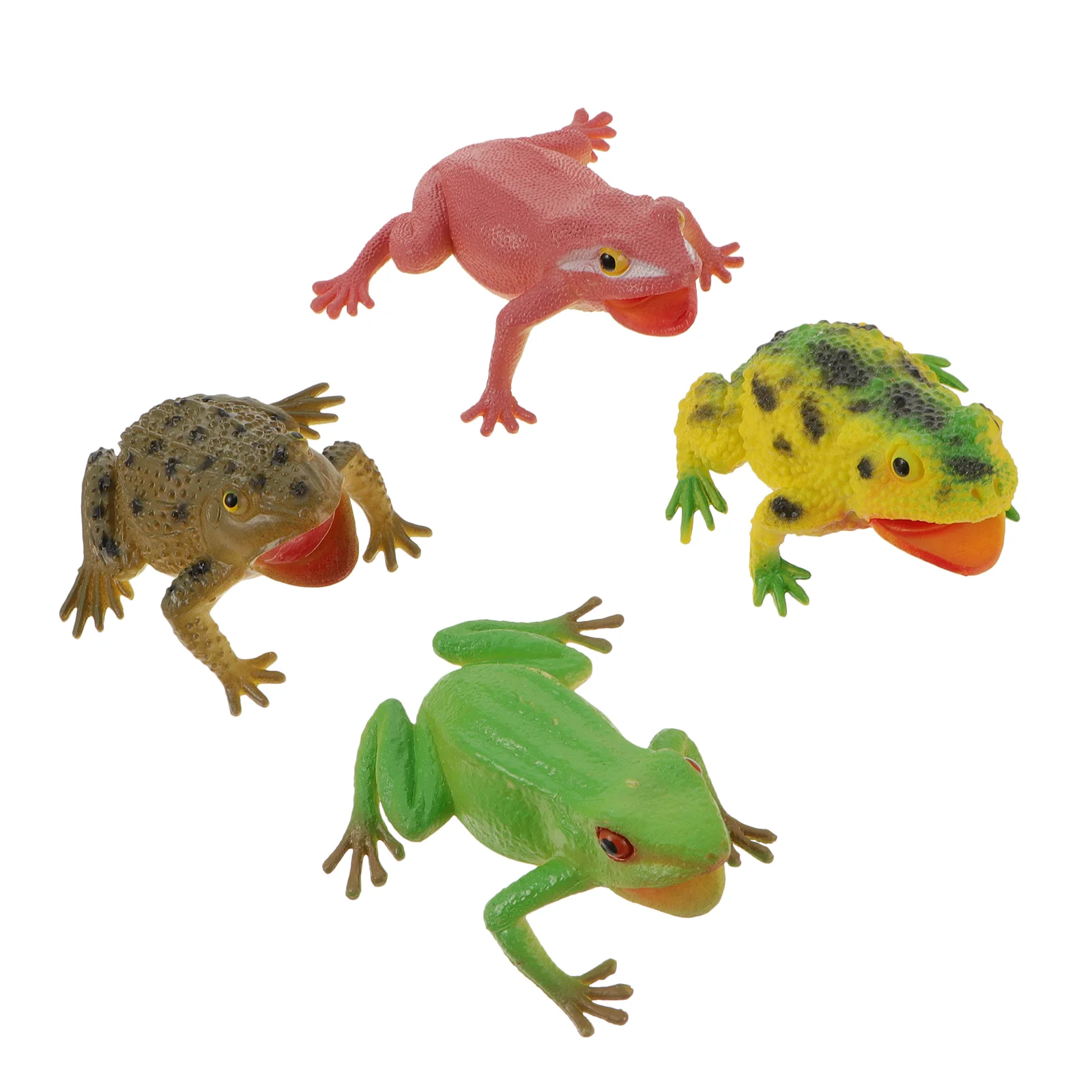 

Mini Plastic Frogs Simulated Ornament Outdoor Tabletop Decor Realistic Decoration