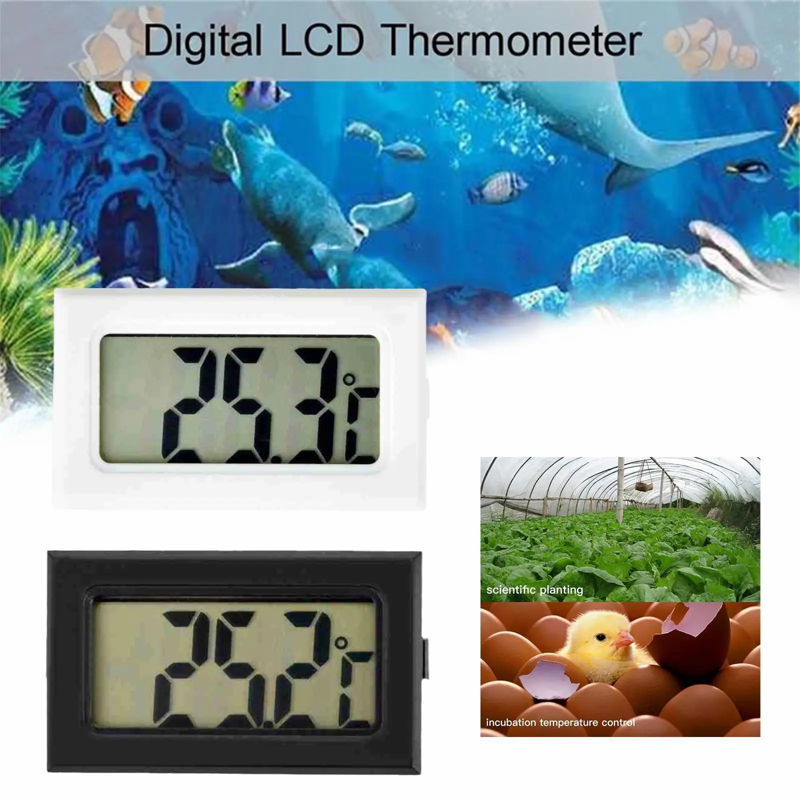 

Mini Digital LCD Auto Car Pet Indoor Convenient Temperature Sensor Humidity Meter Thermometer Hygrometer Gauge Thermostat