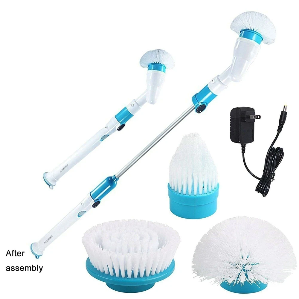 

Cleaning Brush Adjustable Turbo Scrub Electric Cleaning Brush Charging Waterproof Cleaner Wireless