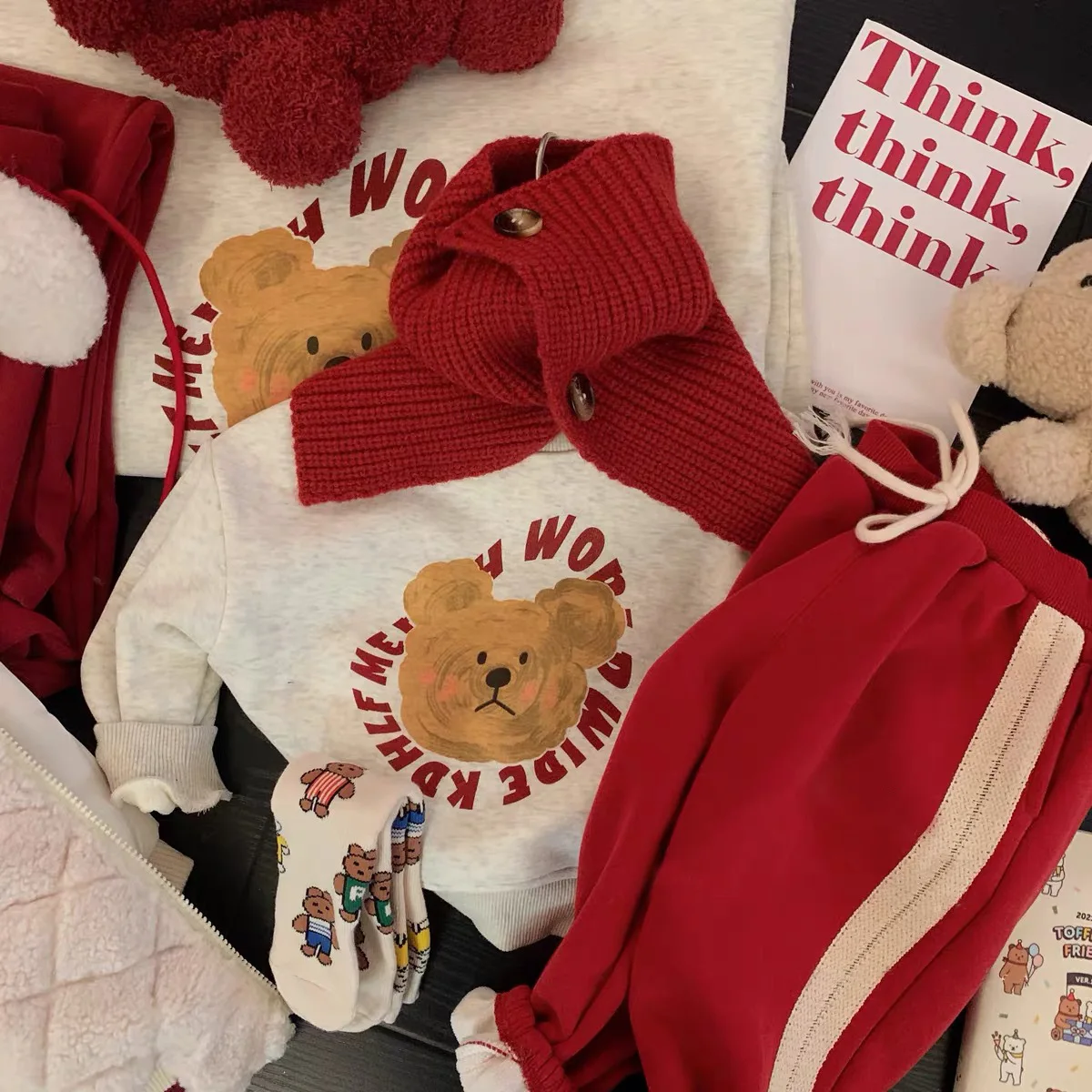 детский Бархатный комплект из пуловера