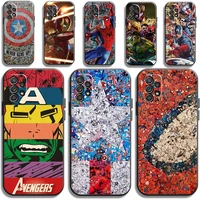 marvel avengers phone cases for samsung galaxy s20 fe s20 lite s8 plus s9 plus s10 s10e s10 lite m11 m12 carcasa coque funda