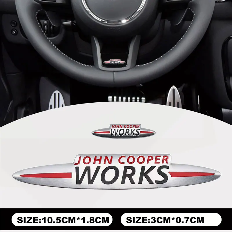 Алюминиевые автомобильные наклейки, интерьерный декор, наклейка для мини-родинки, Clubman JCW F55 F56 R55 R56 R60 F60, значки, аксессуары