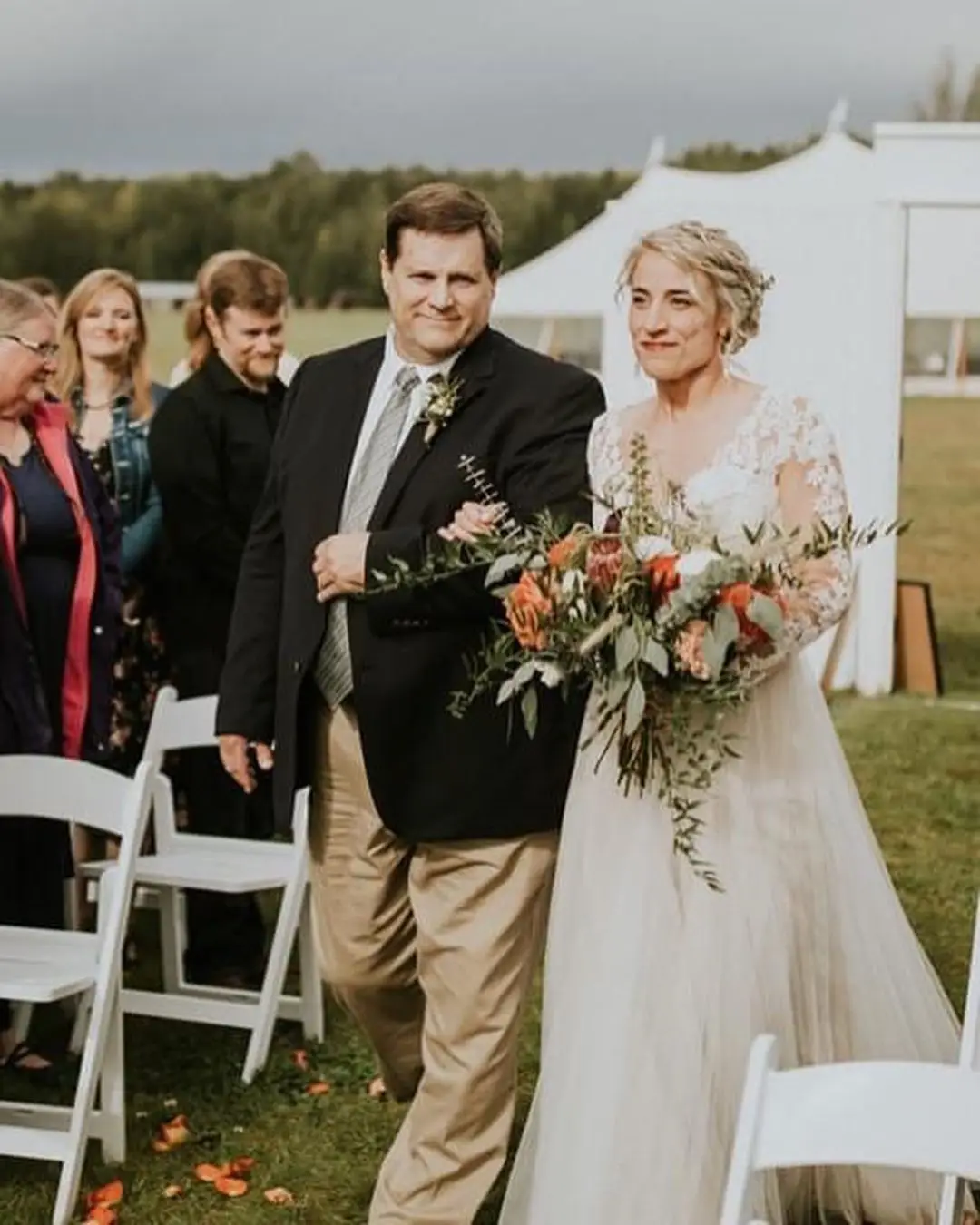 Свадебные платья XUNBEI в стиле бохо шифоновое платье А-силуэта с длинными рукавами