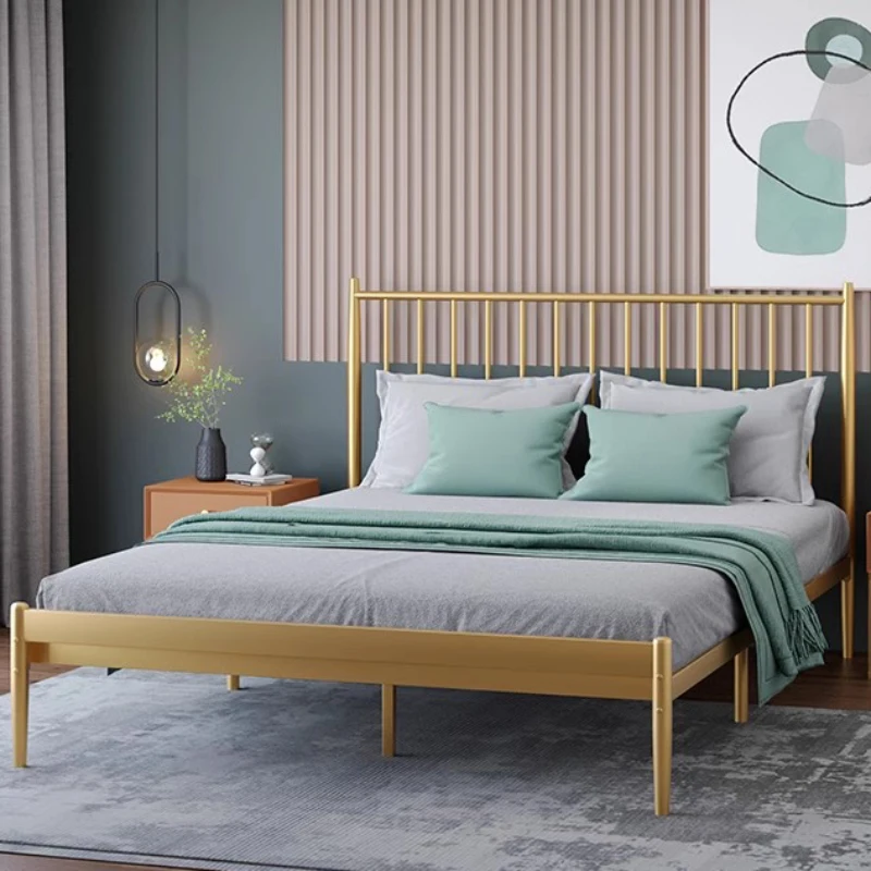 

Modern Luxury Children Beds Metal Space Saving Free Shipping Minimalist Beds Nordic Hotel Camas De Casal Furnitures For Bedroom