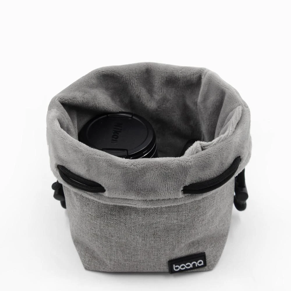 BOONA Camera Bag Backpack Lens Drawstring Pouch Fleece Waterproof bag Protect for DSLR Nikon Canon Sony Pentax |