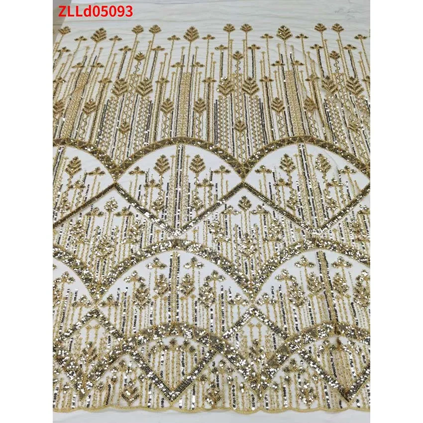 

Lace Sewing Clothes Tulle Beads Sequins For Wedding Dress ZLLE05098 b