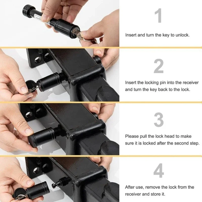 Сверхмощный 5/8-дюймовый блокирующийся приемник американского типа штифт