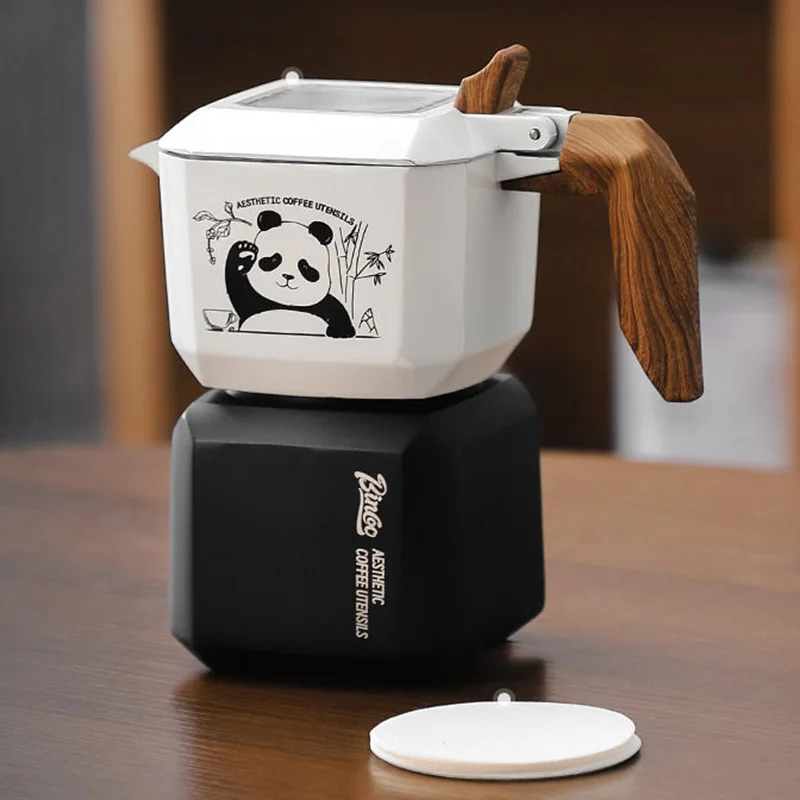 Милая кофемашина в стиле коричной итальянской кофейники кавайная мультяшная