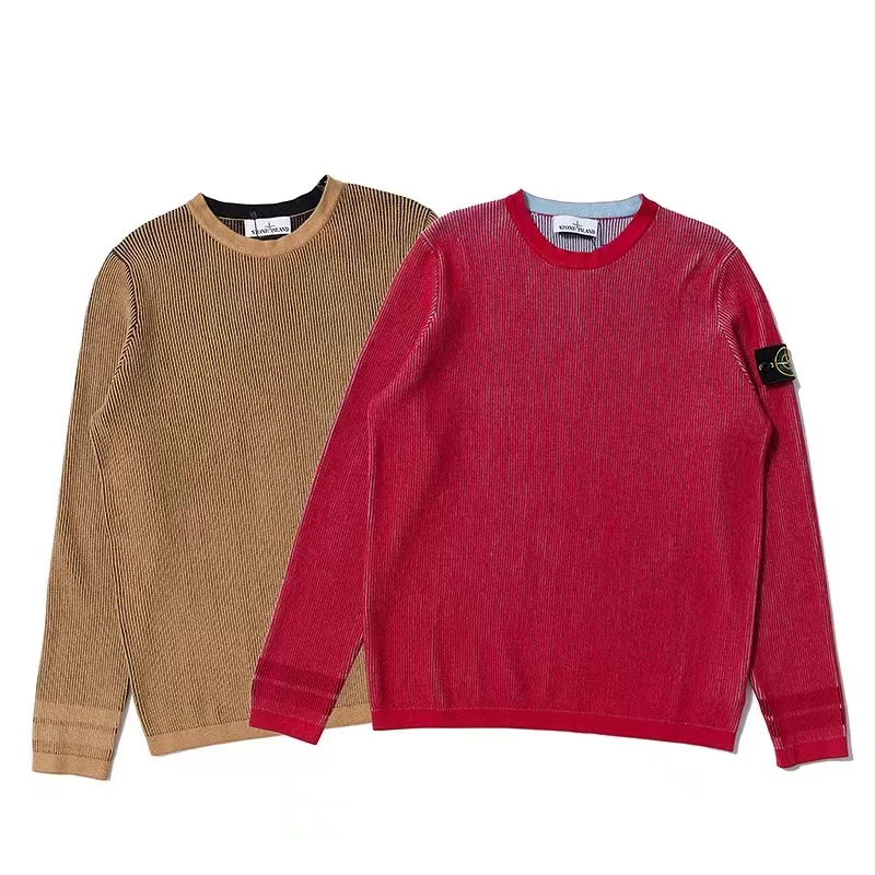 

Palais Self-Made Stone 19fw Tie-Dye Particularly Comfortable Sweater Spot Island Island round Neck