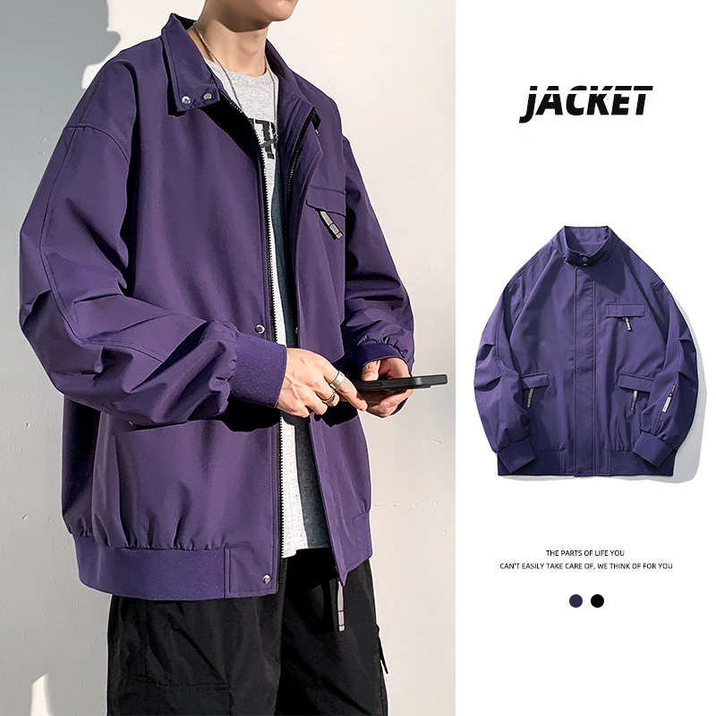 Куртка мужская демисезонная в японском стиле рабочая одежда свободная
