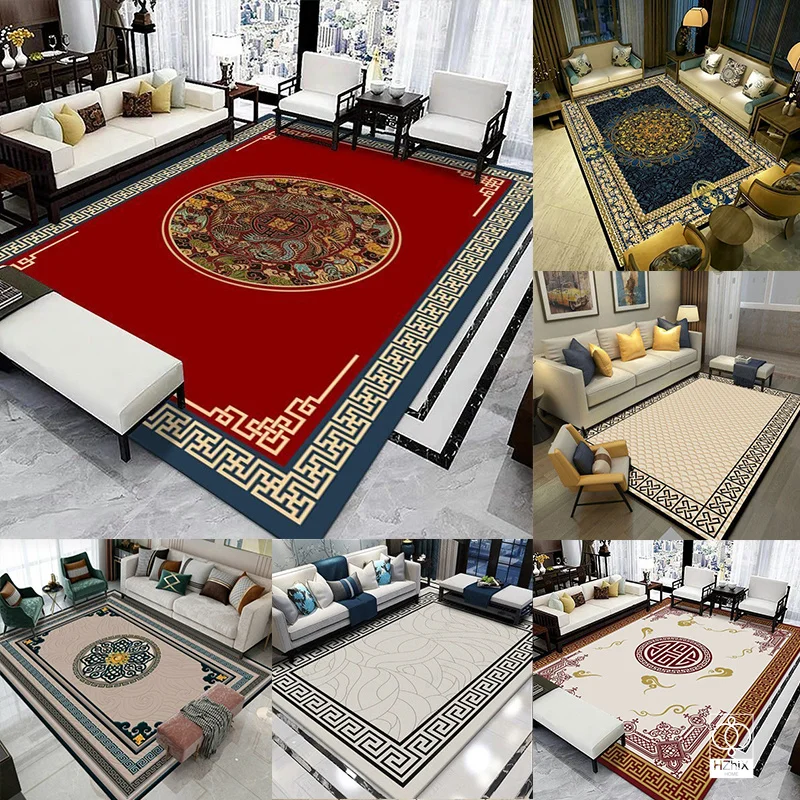 

Modern Simple Household Earth Mat Abstract Geometric Nordic Art Room Decor Carpets Anti-Slip Large Bedroom Living Room Sofa Rug