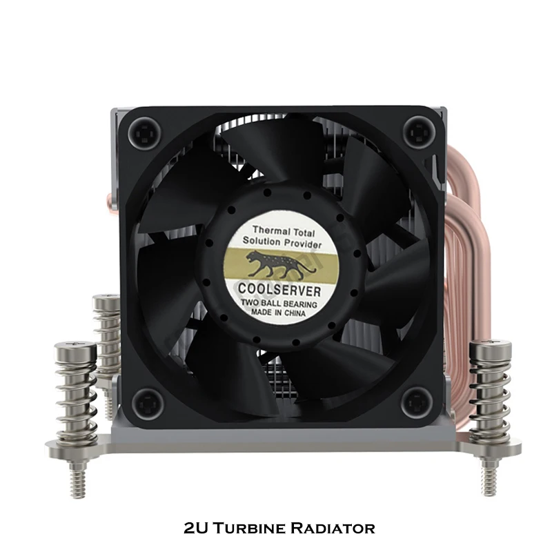 Серверный радиатор 2U с 4 медными тепловыми трубками кулер для процессора