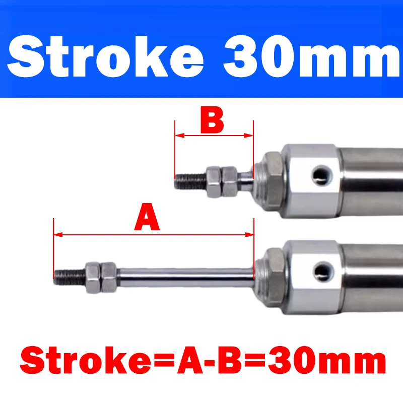 

Пневматический цилиндр CDJ2B/CDJ2D 10/16 мм