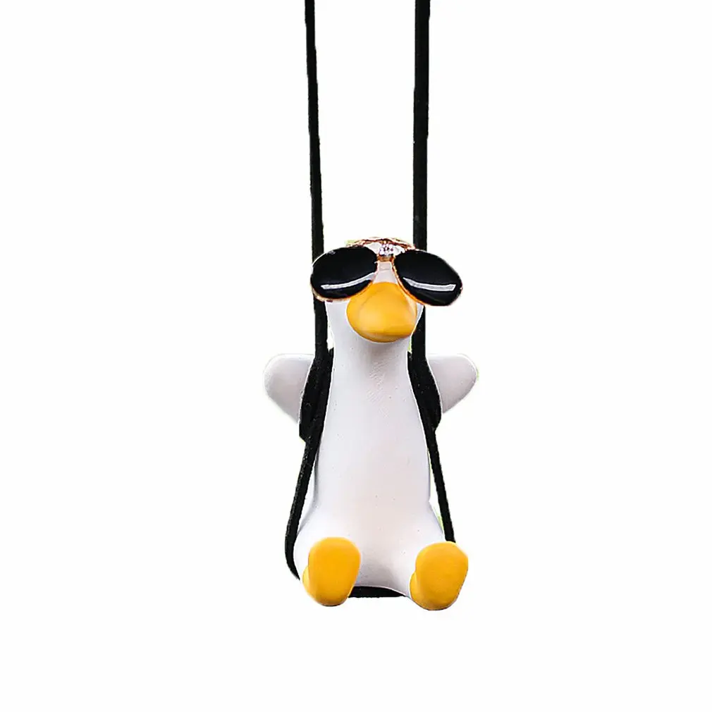 

Duck Pendant Gypsum Cute Anime Car Rearview Mirror Ornaments Birthday Gift Home Decoration Car Perfume Cars Accessory Ornament