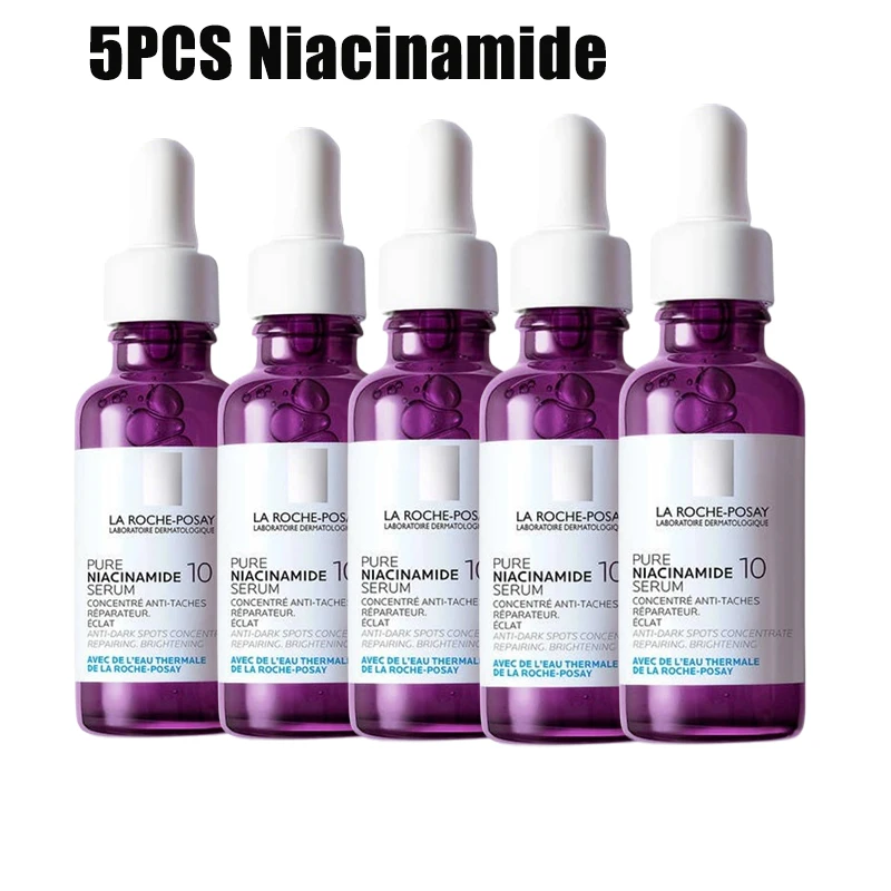 

5PCS La Roche Posay Original Niacinamide 10 Serum 30ml Brighten & Hydrate Anti Dark Spots Pigment Uneven Skin Tone Essence