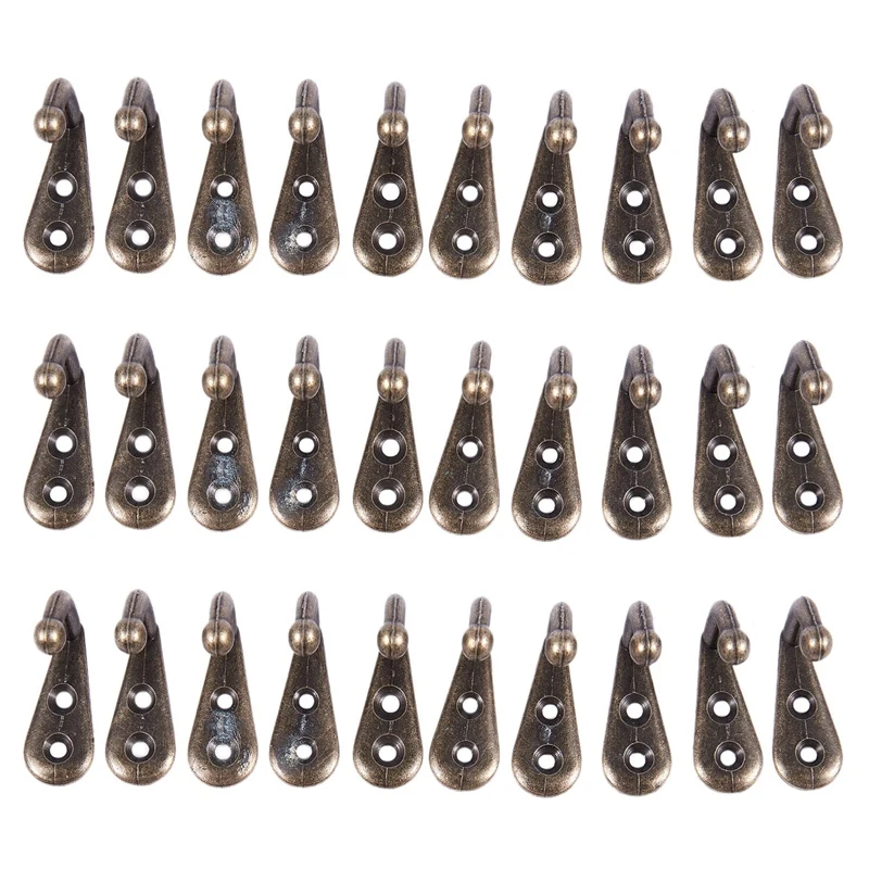 

Bronze Tone Vintage Style Wall Mounted Single Hook Hangers 30 Pcs