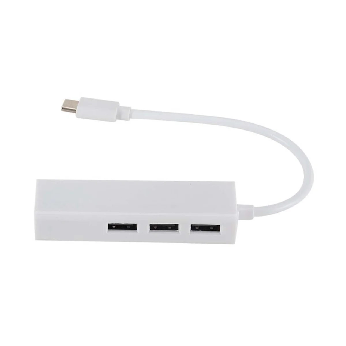 

Сетевая карта USB Type C на USB2.0 2,0 Гбит/с, хаб Lan Rj45 Ethernet, сетевой адаптер с 3 портами USB
