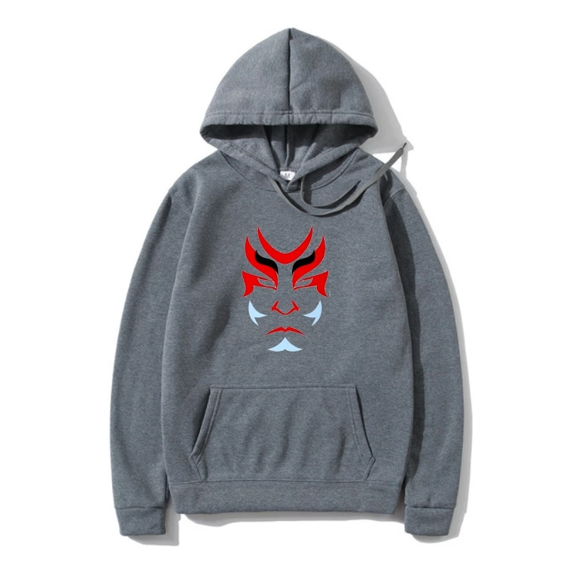 

Cool Japanese Kabuki Mask Men'S Hoody -Image By Custom Prin Hoody Hoodie